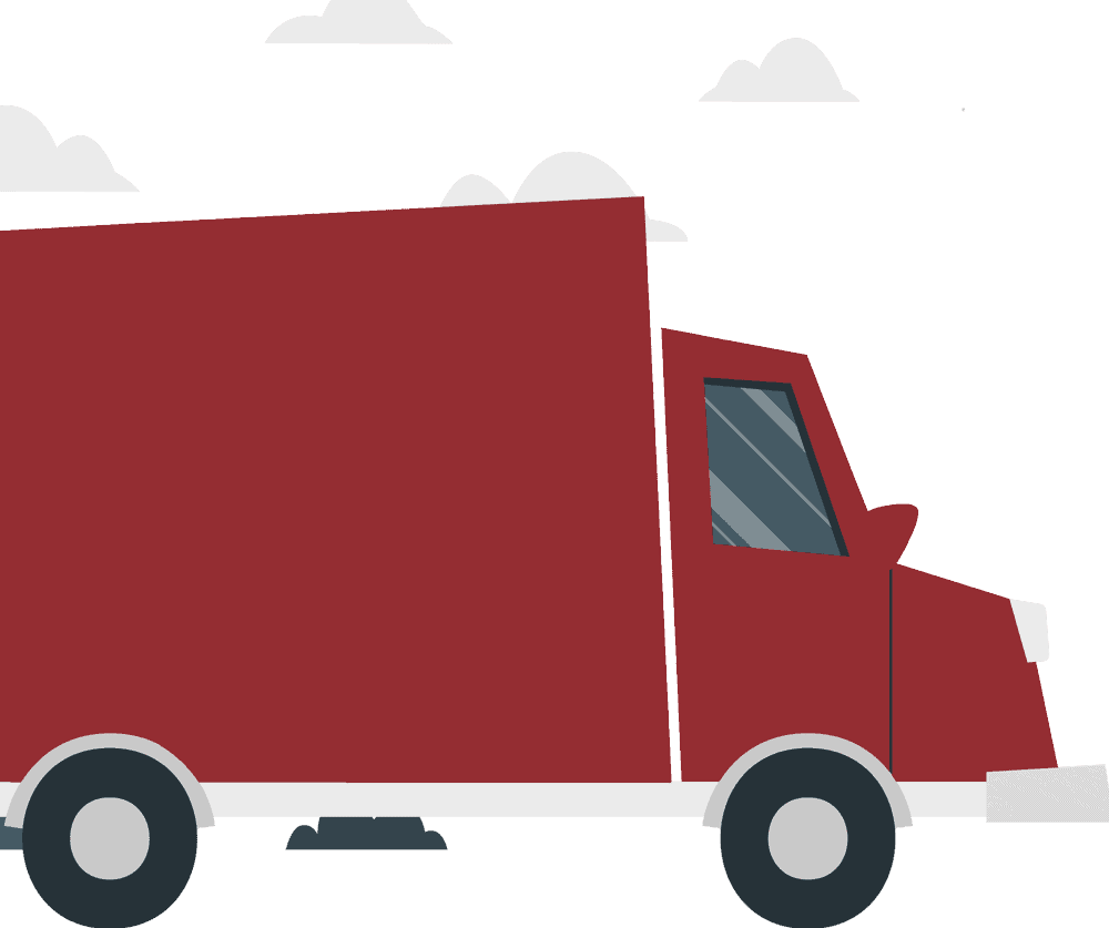 Red truck.