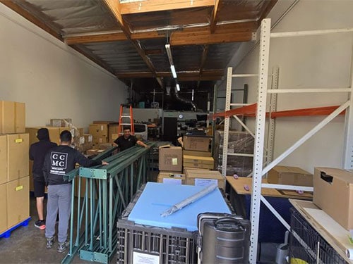 Crystal Coast Moving preparing for a storage