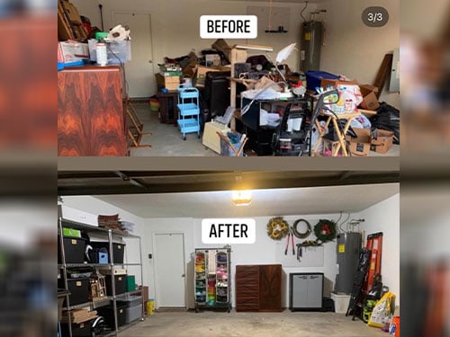Crystal Coast Moving's garage clean out service